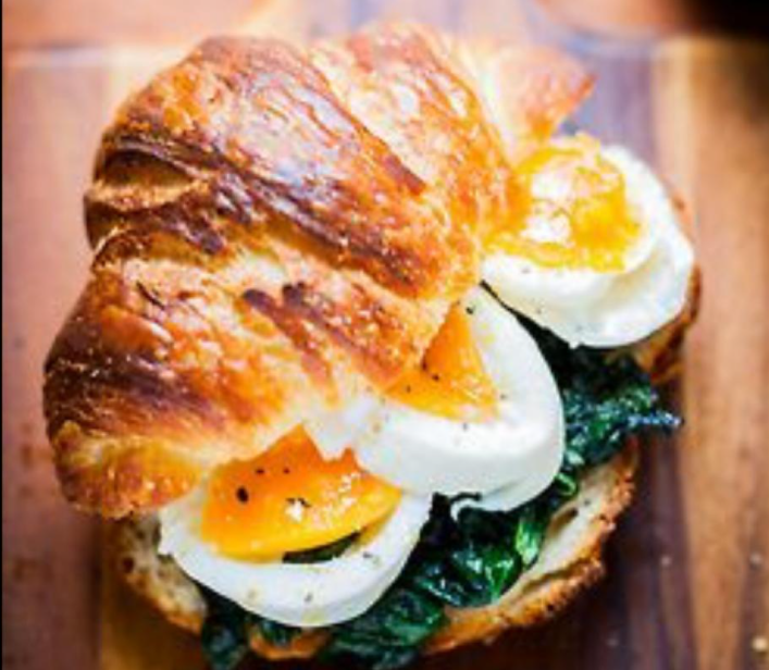 Gustafood Café Resto Egg & Salad Croissant Sandwich